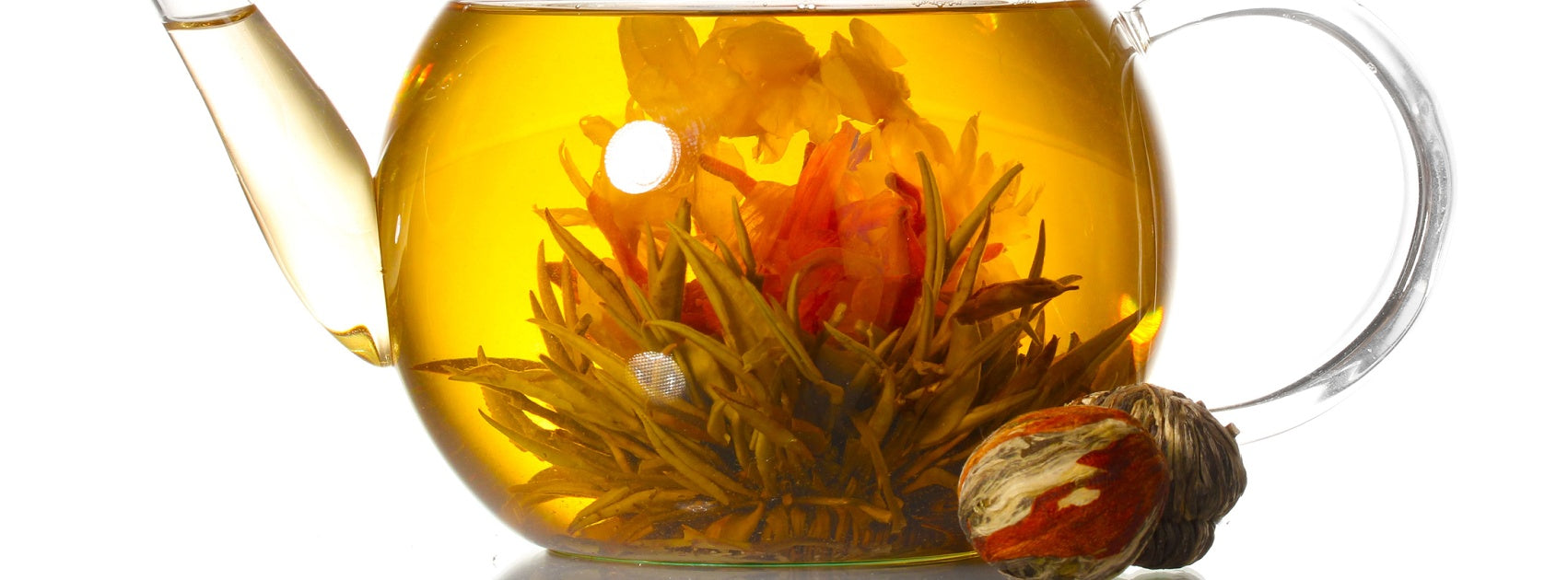 White Tea Flower Blooming Tea Ball, Sanso Cellular Australia by Sonya