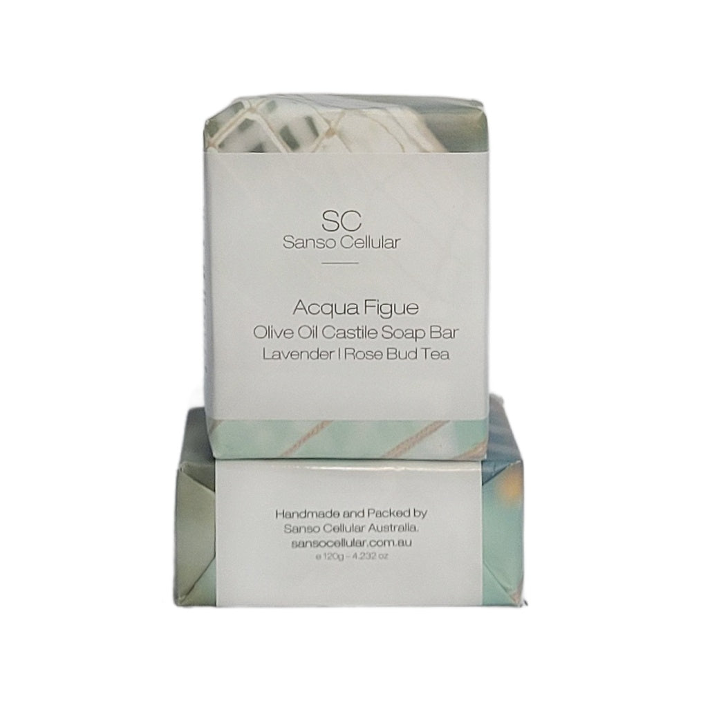 Acqua Figue with Organic Lavender Rose Bud Tea I Olive Oil Castile Soap Bar