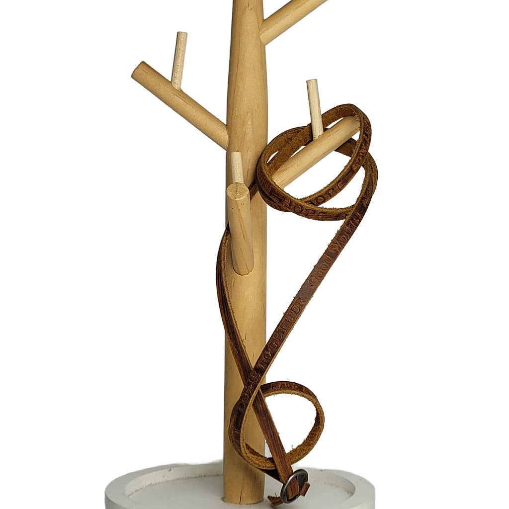 Leather Affirmation Wrist Wrap Bracelet