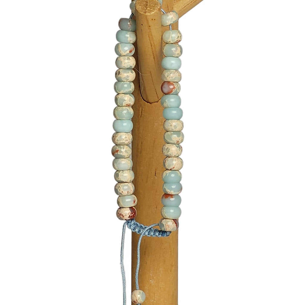Amazonite Beaded Adjustable Bracelet