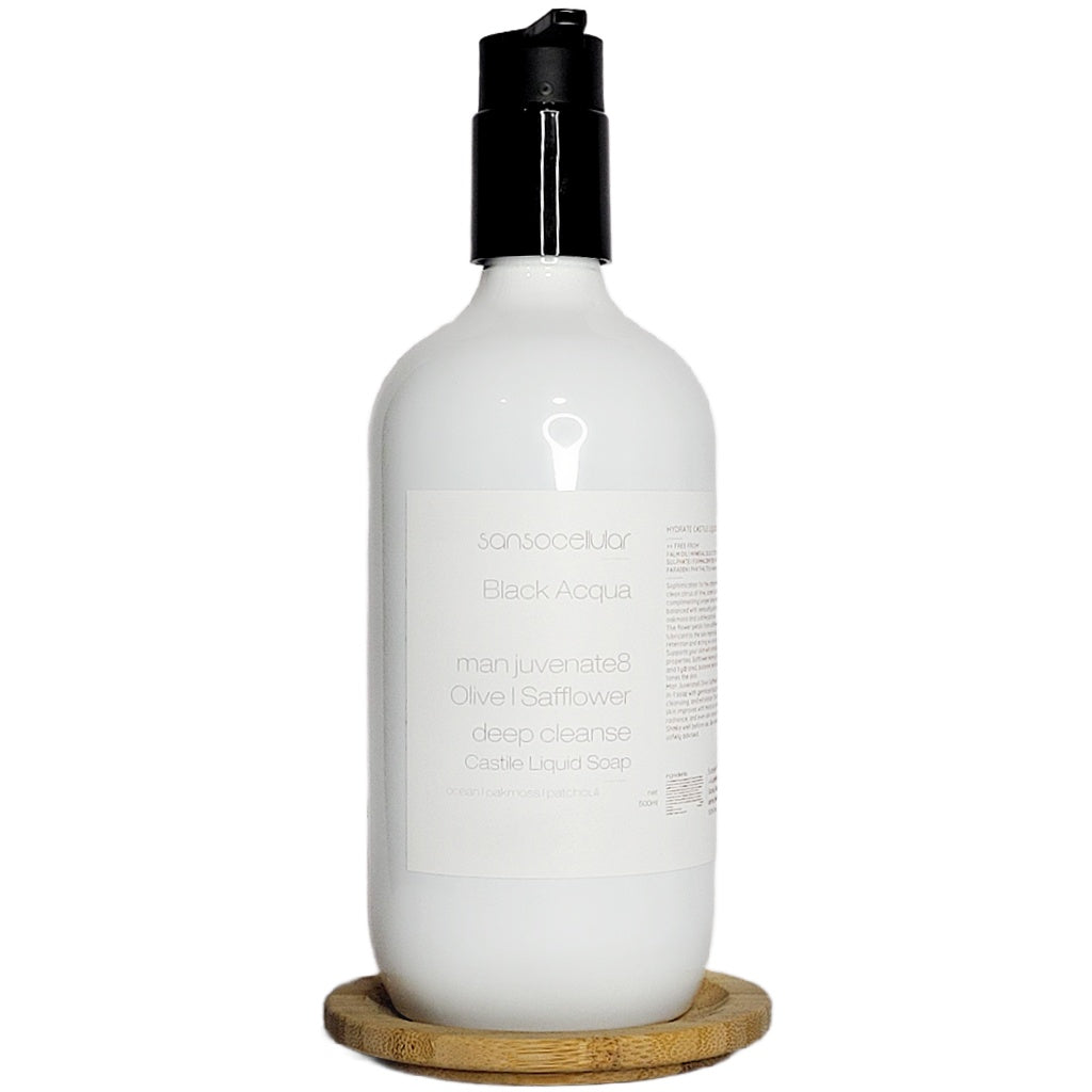 Black Acqua Olive Safflower Deep Cleanse Castile Body Wash
