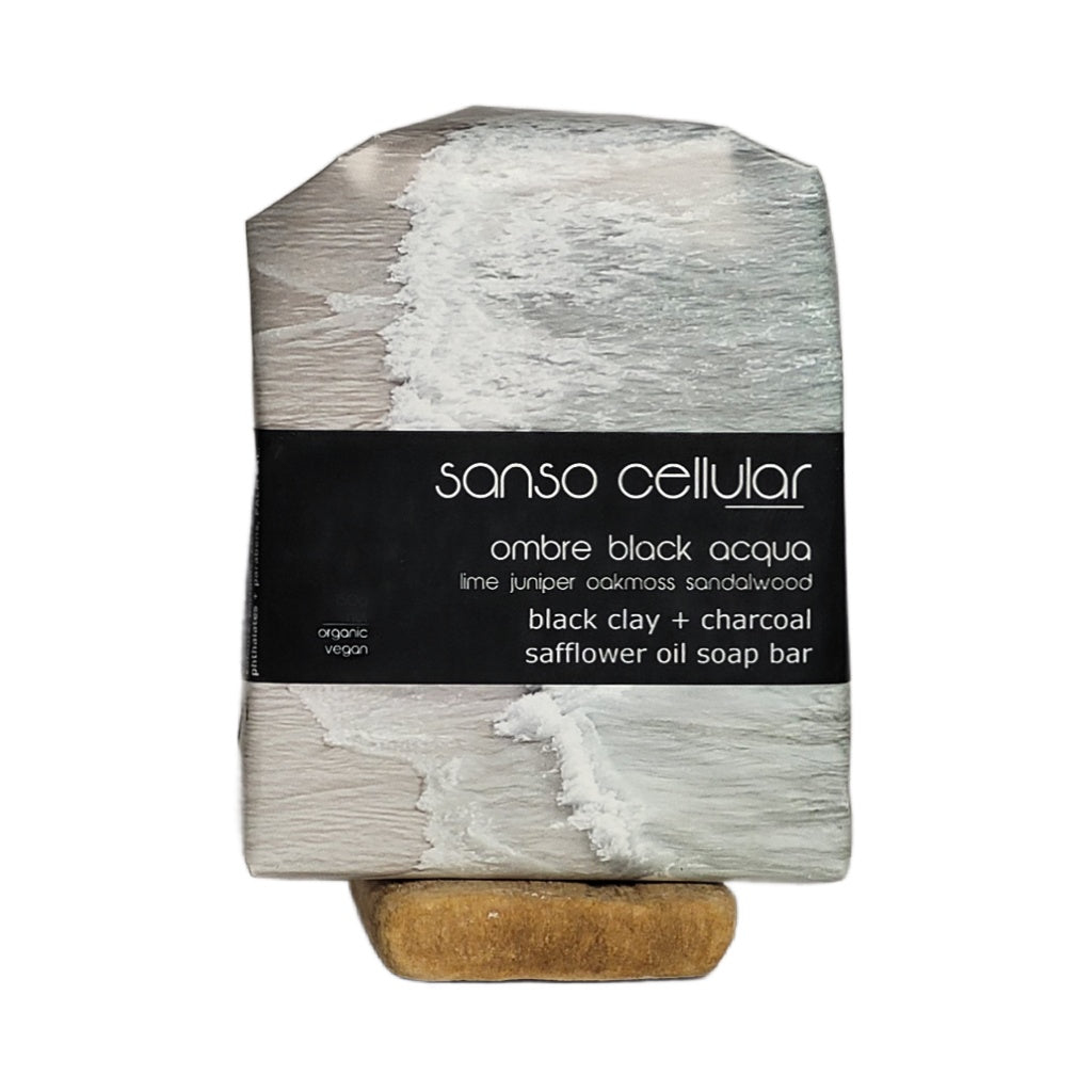 Black Acqua Clay I Charcoal Safflower Oil Soap Bar