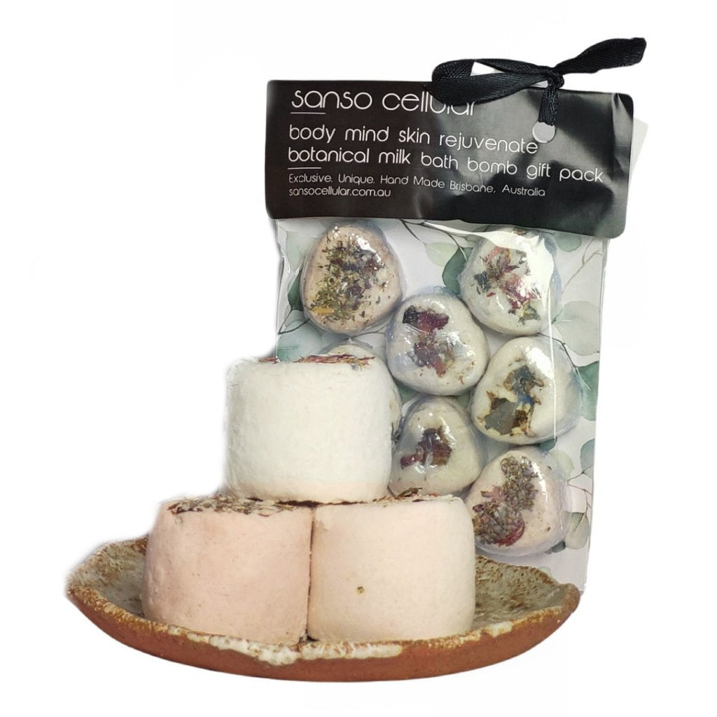 Botanical Milk Bath Bomb I Gift Bag I Mini Pack