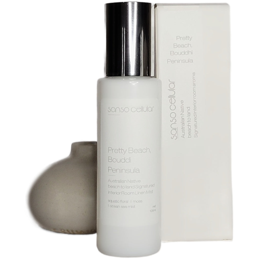 Pretty Beach Bouddhi Signature Interior Room Linen Mist I Beach Getaway