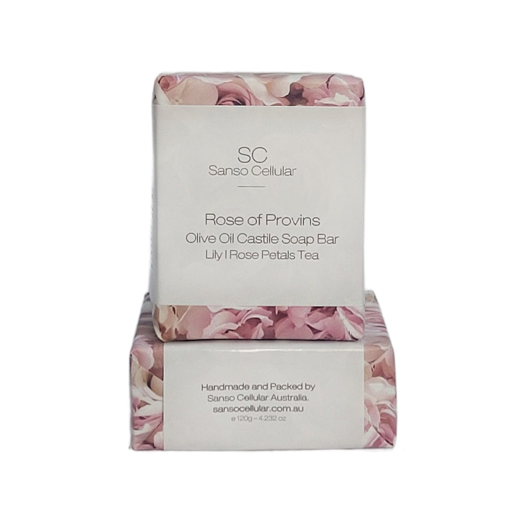 Rose of Provins with Lily Rose Tea I Olive Oil Castile Soap Bar