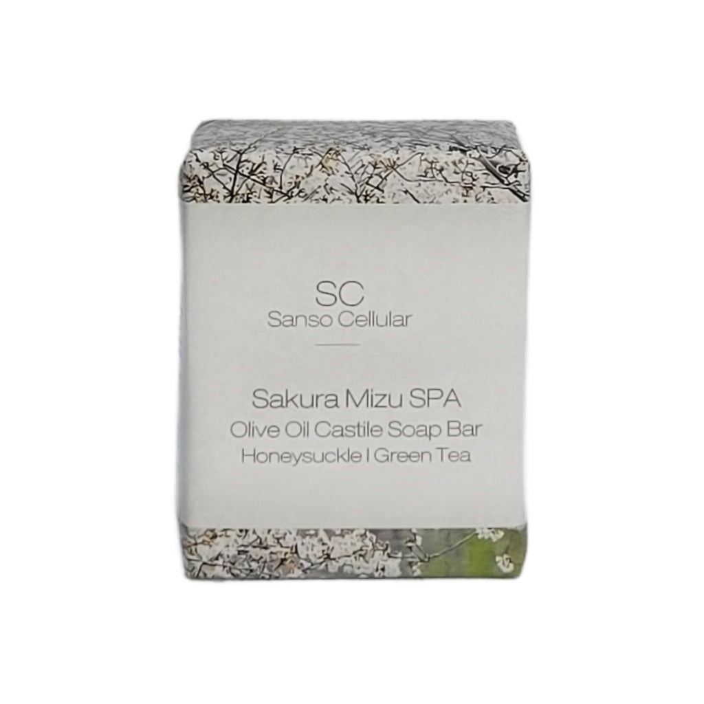 Sakura Mizu SPA with Honeysuckle Green Tea I Olive Oil Castile Soap Bar