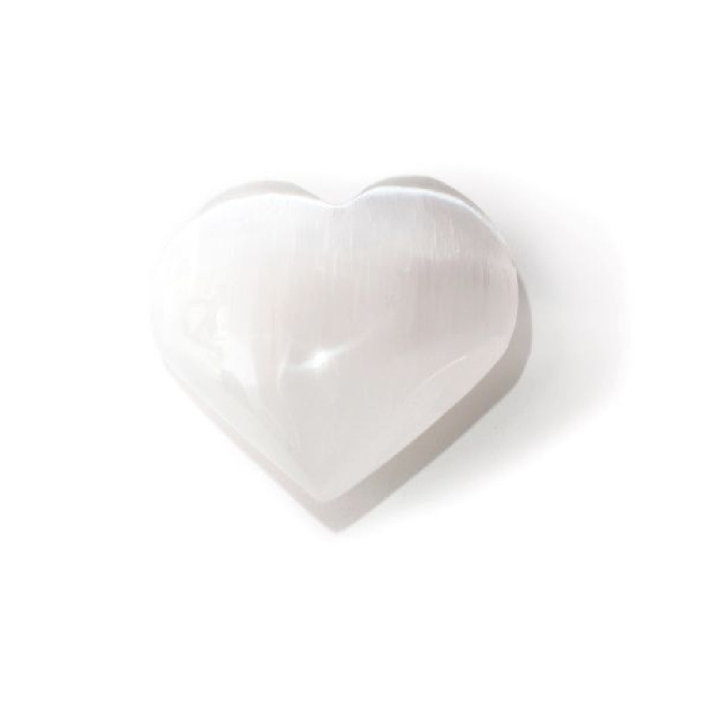 Selenite Palm Heart Crystal