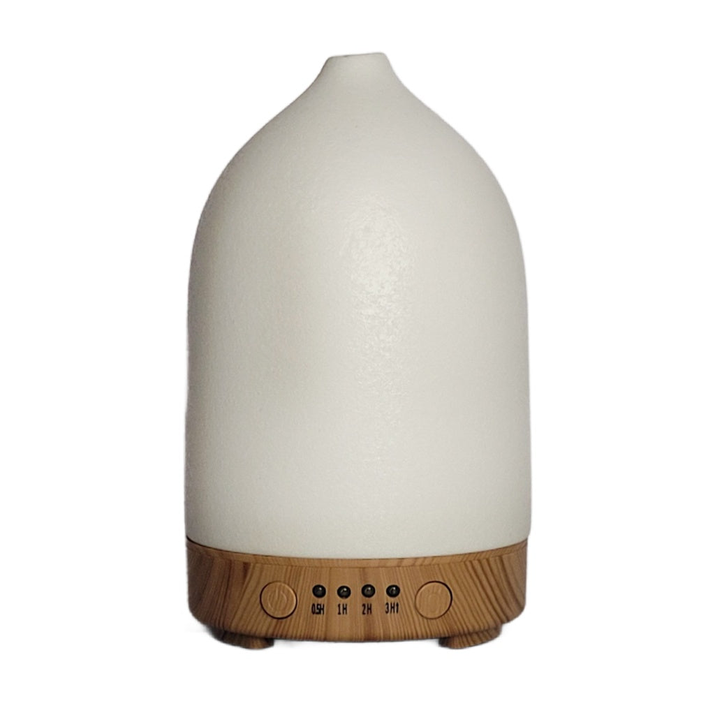 Handmade Ceramic I Wood Grain Ultra Sonic Aroma Diffuser