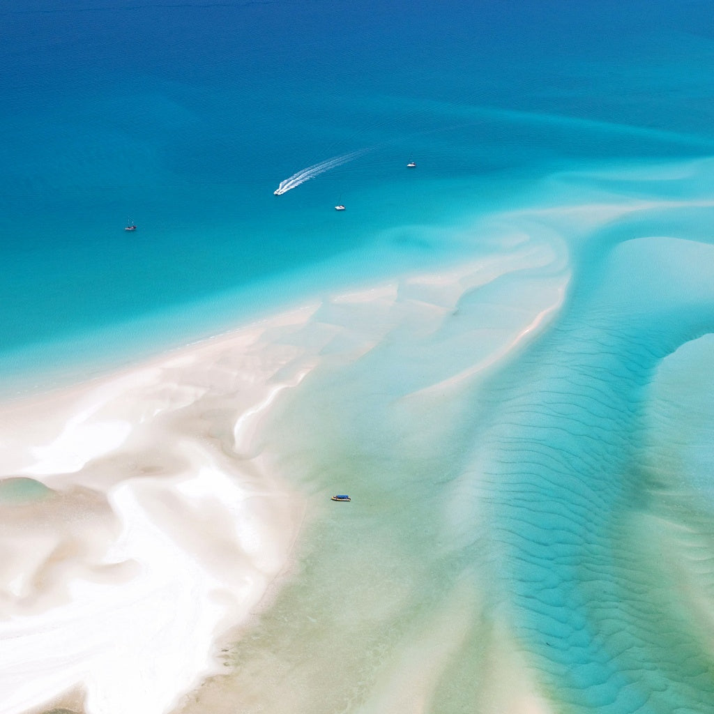 Whitehaven Beach Whitsunday Signature Interior Room Linen Mist I Beach Getaway