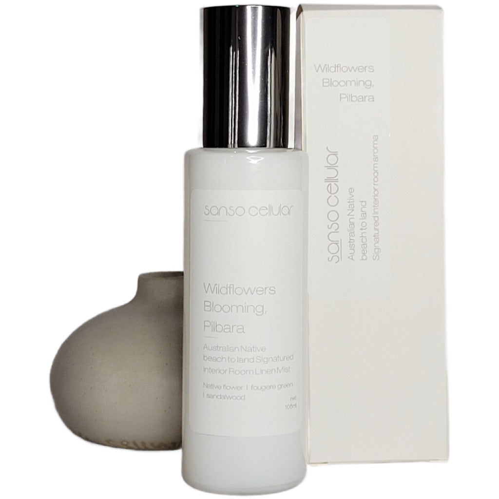 Wildflowers Blooming Pilbara Signature Interior Room Linen Mist I Outback Floral